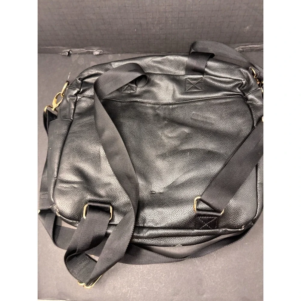 Kiki Lu Black Diaper Bag Backpack